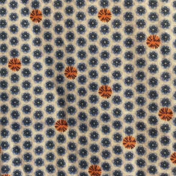 Thomas Dean casual‎ short sleeve button up blue and orange print size XXL - Picture 2 of 6